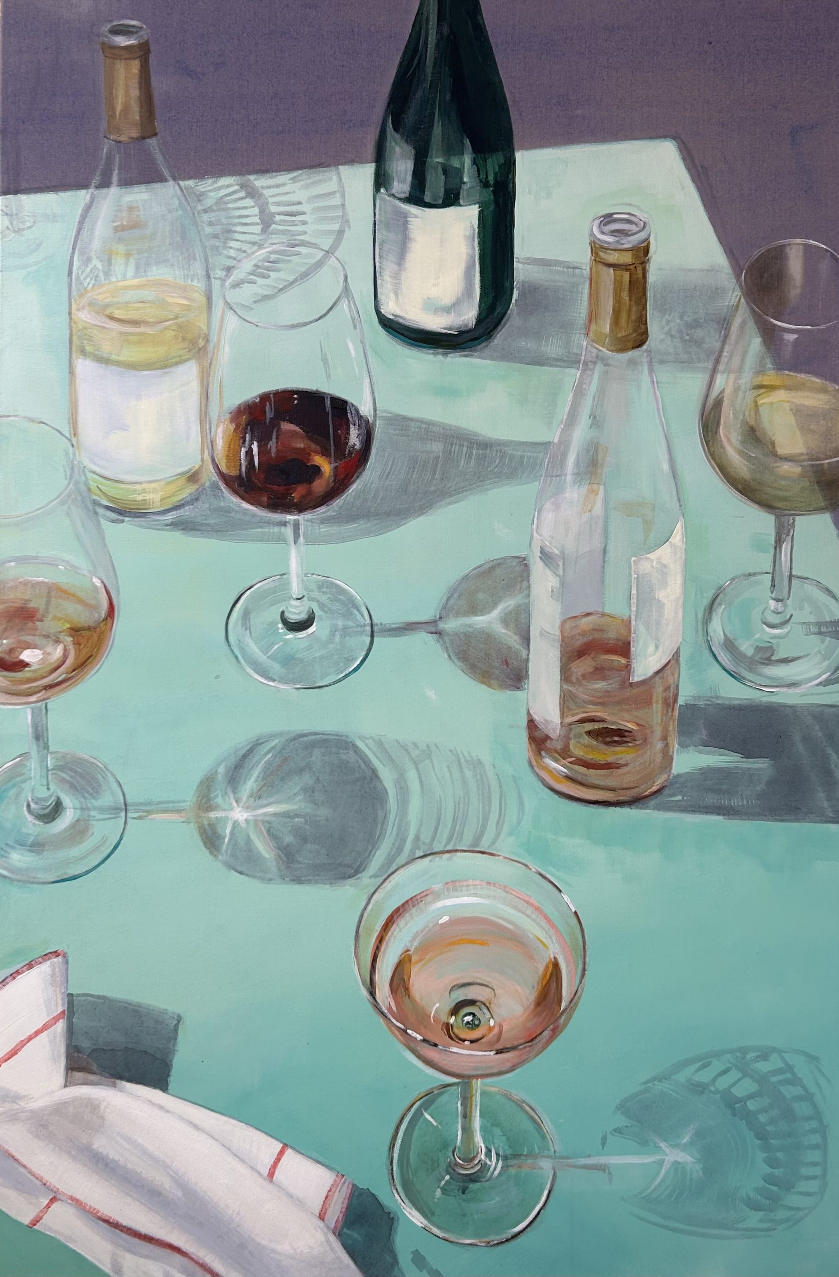 "Liquid Conversations" 120 x 80 cm, Acryl auf Leinwand