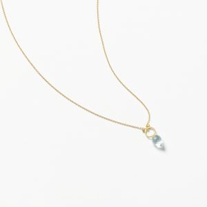 Kette mit Aquamarin Zwiebel