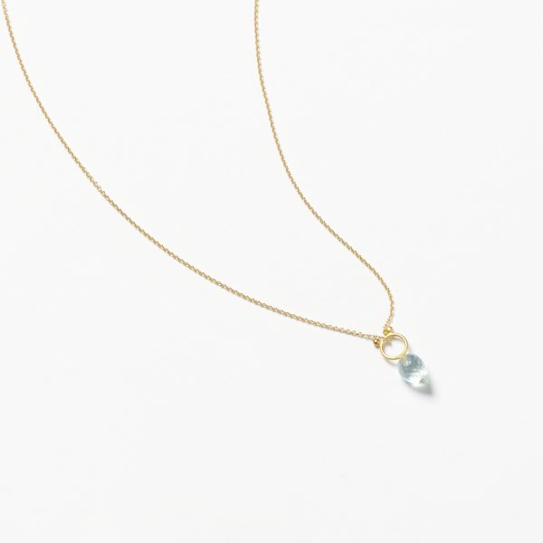 Kette mit Aquamarin Zwiebel