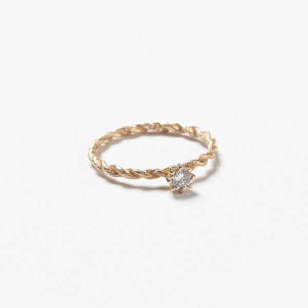 Kordelring mit Brillant