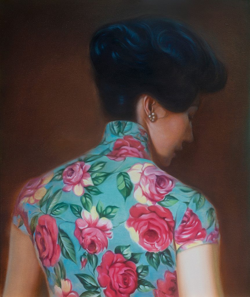 Zhenya Li,  In the Mood for Love 50 × 60 cm Öl auf Leinwand