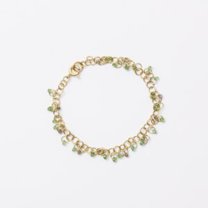 Armkettchen mit Tsavorit und Diamant