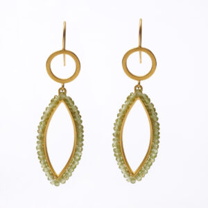 Ohrhänger Peridot Navette